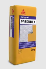 Mortero de enfoscado hidrofugado de altas prestaciones, Cotegran Predurex de Sika. Ultra blanco. 25 kg